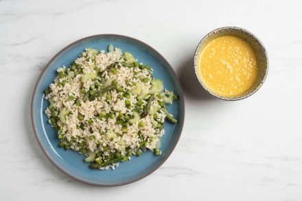 Preparazione Insalata di riso e asparagi - Fase 4 Preparazione Insalata di riso e asparagi - Fase 4
