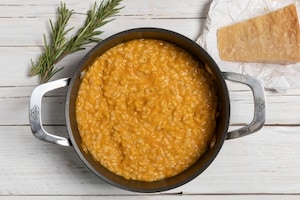Preparazione Orzotto alla zucca con mandorle e rosmarino - Fase 3