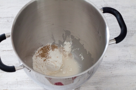 Preparazione Pane dolce di patate al cioccolato - Fase 2 Preparazione Pane dolce di patate al cioccolato - Fase 2