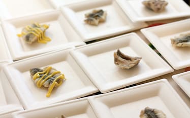 Sarde fritte in crosta di semolino e maionese al wasabi