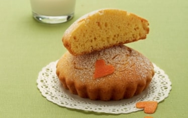Tortini di farina gialla all’arancia