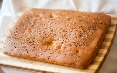 Focaccia ai semi di finocchio