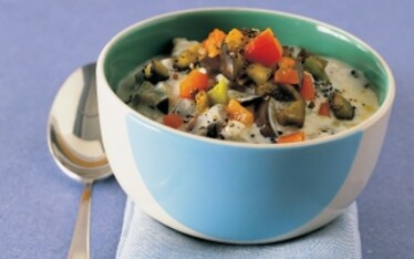 Minestra con lo yogurt