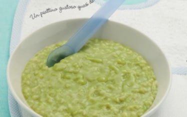 Risottino al passato di piselli