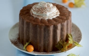 Budino di castagne e cioccolato