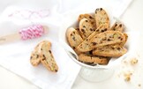 Cantucci con cioccolato e pistacchi