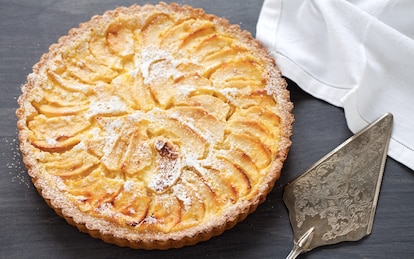 Crostata di mele con crema