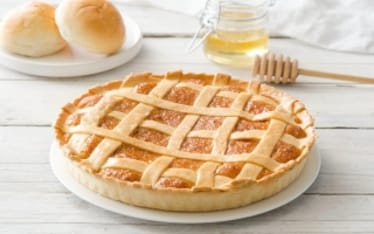 Crostata al miele e pane