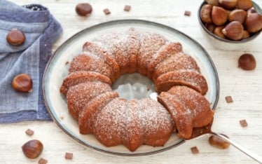 Dolce morbido di castagne e cioccolato