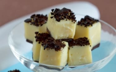 Ganache bianca e nera alla liquirizia