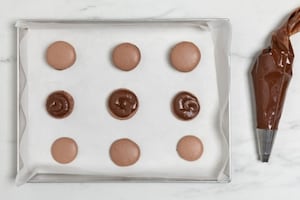 Preparazione Macarons al cioccolato - Fase 6