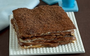 Millefoglie con mousse di cioccolato