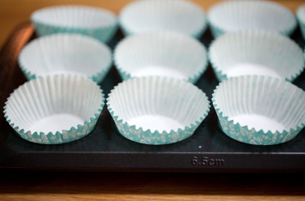 Preparazione Mini-muffin alla banana - Fase 5 Preparazione Mini-muffin alla banana - Fase 5