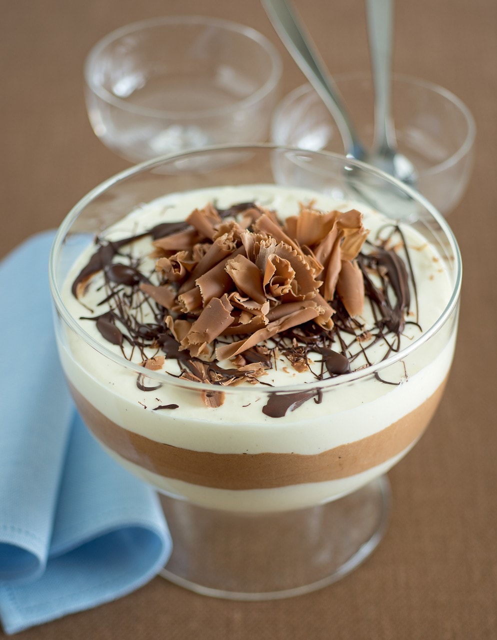 Mousse di cioccolato bianco e gianduia ricetta