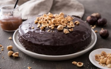 Torta di castagne glassata