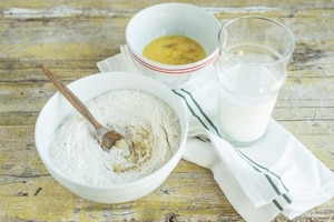 Preparazione Torta alle due mele - Fase 1
