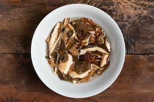 Preparazione Mezzi rigatoni con zucca e funghi - Fase 1