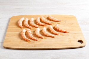 Preparazione Troccoli con gamberi e arancia - Fase 1