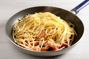 Preparazione Troccoli con gamberi e arancia - Fase 4