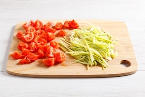 Preparazione Troccoli con gamberi e arancia - Fase 2