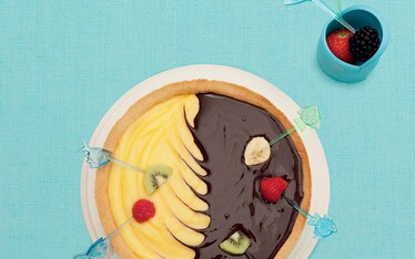 Crostata interattiva con bocconcini di frutta