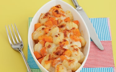 Gnocchi gratinati con zucca napoletana e scamorza affumicata