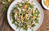 Insalata di fagiolini, feta e noci