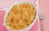 Maccheroncini gratinati ai formaggi con crosta di pane