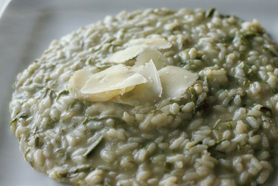 Risotto con bruscandoli ricetta