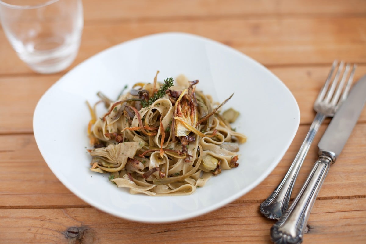 Tagliatelle a tutto carciofo ricetta