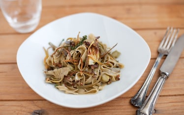 Tagliatelle a tutto carciofo
