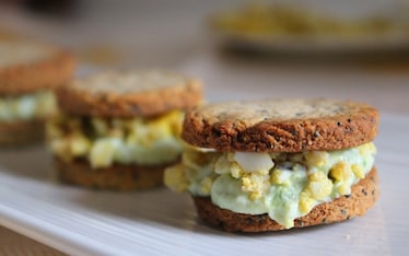 Biscotti salati asparagi e uova