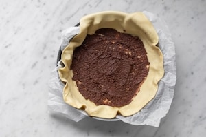 Preparazione Torta salata con fave e olive alla menta - Fase 5