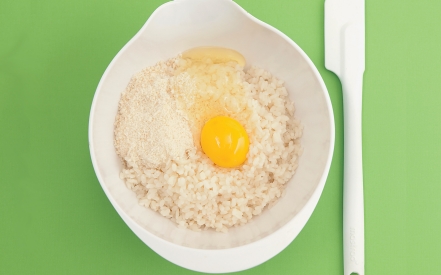 Preparazione Pizza di riso - Fase 2 Preparazione Pizza di riso - Fase 2