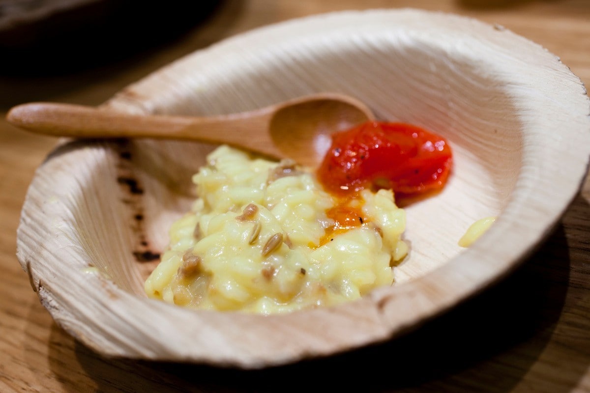 Risotto con luganega, stracchino e pomodori saltati ricetta