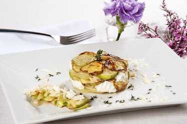 Tortino di zucchine, ricotta e patate
