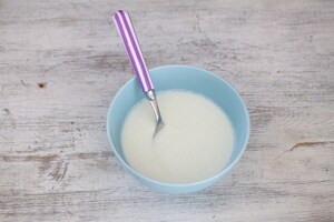 Preparazione Scialatielli al limone con baccalà e asparagi su crema di bufala - Fase 2