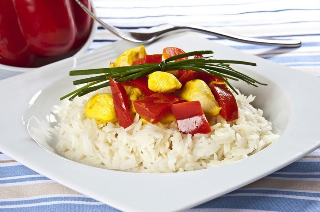 Ricetta Basmati Pollo Peperoni E Curcuma Cucchiaio D Argento