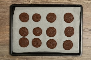 Preparazione Biscotti alla Nutella, cioccolato e sale - Fase 4