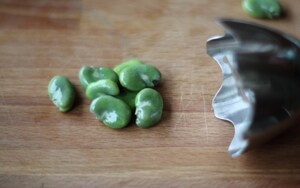 Preparazione Capesante e fave - Fase 1