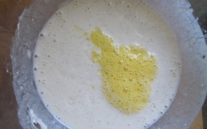 Preparazione Crepes con Nutella, ciliegie denocciolate e mandorle integrali - Fase 2