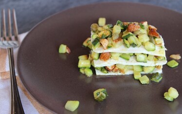 Millefoglie di tofu e zucchine