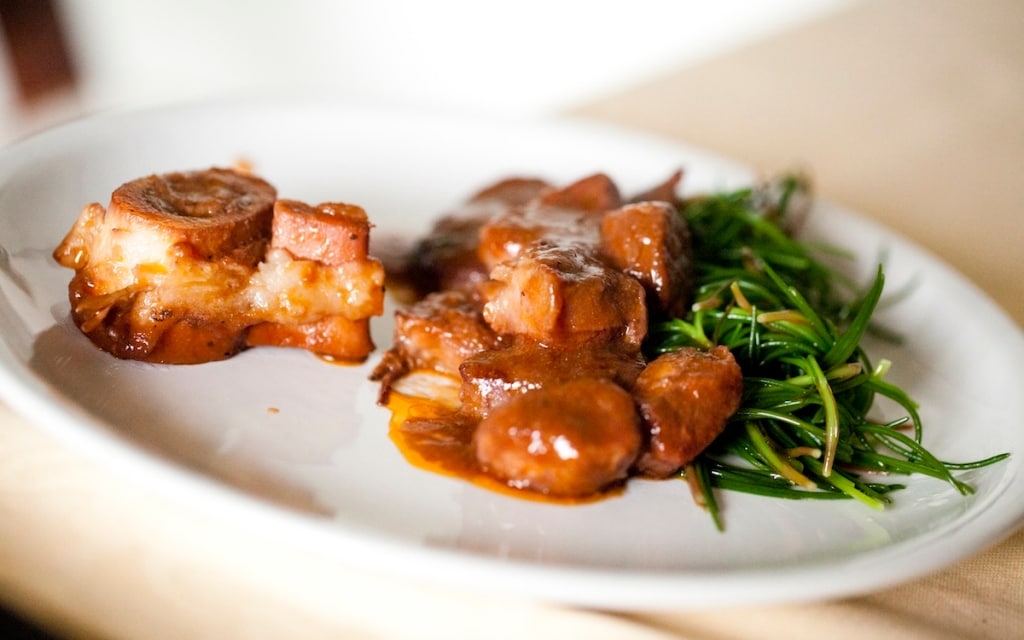 Ossibuchi con agretti