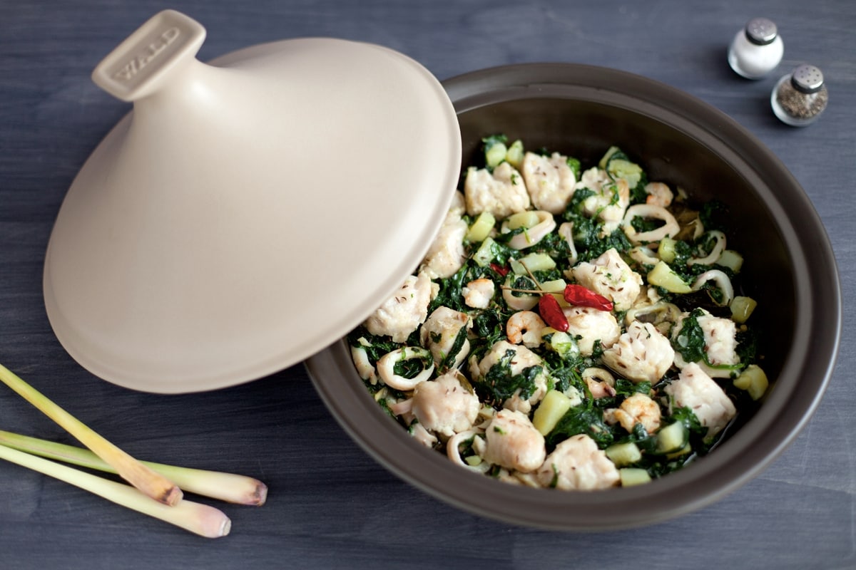 Tajine di mare con verdure ricetta