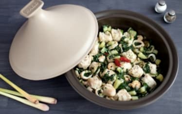 Tajine di mare con verdure