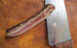 Preparazione Amatriciana nel barattolo - Fase 1