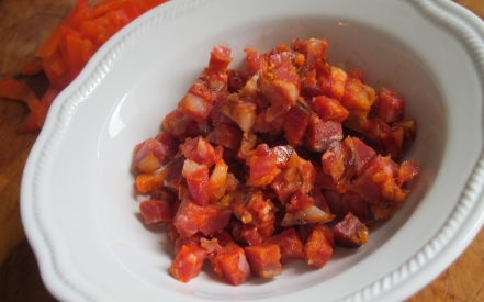 Preparazione Arrabbiata nel barattolo - Fase 1 Preparazione Arrabbiata nel barattolo - Fase 1