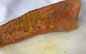 Preparazione Bruschetta trota e tzatziki - Fase 1