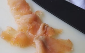 Preparazione Bruschetta trota e tzatziki - Fase 2