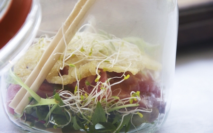 Preparazione Insalata di noodles nel barattolo - Fase 4 Preparazione Insalata di noodles nel barattolo - Fase 4
